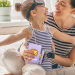 Personalized Cartoon Animals Multicolor PU Leather Passport Holder Luggage Tag Set with Name Travel Accessory Birthday Gift for Kid