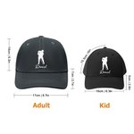 Chapeau de baseball de hockey personnalisé avec nom Cadeau d'anniversaire pour les enfants et les adultes amateurs de hockey