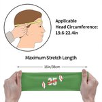 Personalised Multicolour Ball Sports Stretchy Anti-sweat Headband with Name and Number Sports Accessory Birthday Gift for Men Women Ball Lovers