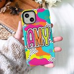 Personalized Funny Dalmatian Dot Name Phone Case for iPhone or Samsung Birthday Mother's Day Gift for Women