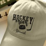 Chapeau de baseball de hockey personnalisé avec nom Cadeau d'anniversaire pour les enfants et les adultes amateurs de hockey