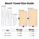 Personalized Multicolor Floral Name Quick Dry Oversized Beach Towel Summer Vacation Pool Party Gift for Women Swimming Lovers