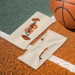 Personalised Multicolour Ball Sports Stretchy Anti-sweat Headband with Name and Number Sports Accessory Birthday Gift for Men Women Ball Lovers