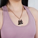Personalized Sporty Number Necklace with Name Birthday Anniversary Game Day Gift for Family Friends Sports Fans