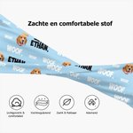 Gepersonaliseerde Multikleurige Huisdier Foto Rekbare Anti-zweet Sport Hoofdband met Naam Verjaardagscadeau voor Mannen Vrouwen en Sportliefhebbers