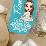 Personalised Cartoon Yoga Character Soft Quick Dry Waffle Towel with Name and Hanging Clip Sports Accessories Birthday Gift for Yoga Lovers Women