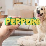 Personalised Dog 3D Printed Multicolor Name Plate with Dog Paw Kennel Accessory Birthday Gift for Pet Lovers