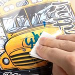 Personalised Erasable Cartoon Graffiti School Bus Acrylic Clipboard with Text Hard Work Gratitude Birthday Gift for School Bus Driver Staff