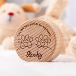 Scatola di memoria in legno per animali domestici con nome e testo incisi Regalo commemorativo di cordoglio per la perdita di un animale domestico