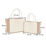 Personalisierte Retro Französische Toile De Jouy Jute Tragetasche mit Monogramm oder Namen Brautjungfer Geburtstag Geschenk für Damen