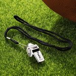 Fischietto con cordino personalizzato con nome e modelli diversi soprtivi regalo ideale per scuola o sport all'aperto per allenatori o insegnanti