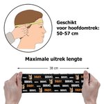 Gepersonaliseerde Multikleurige Huisdier Foto Rekbare Anti-zweet Sport Hoofdband met Naam Verjaardagscadeau voor Mannen Vrouwen en Sportliefhebbers