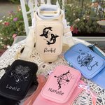 Bolsa personalizada con nombre de signo del zodiaco para botella de agua de 40 oz Stanley Tumbler con correa ajustable y bolsa Cumpleaños Regalo de graduación para las mujeres