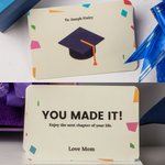 Personalized Cute Stuffed Flower Plush Bear Ribbon Bow Bouquet with Gift Box and Greeting Card Class of 2025 Graduation Party Gift for Graduates