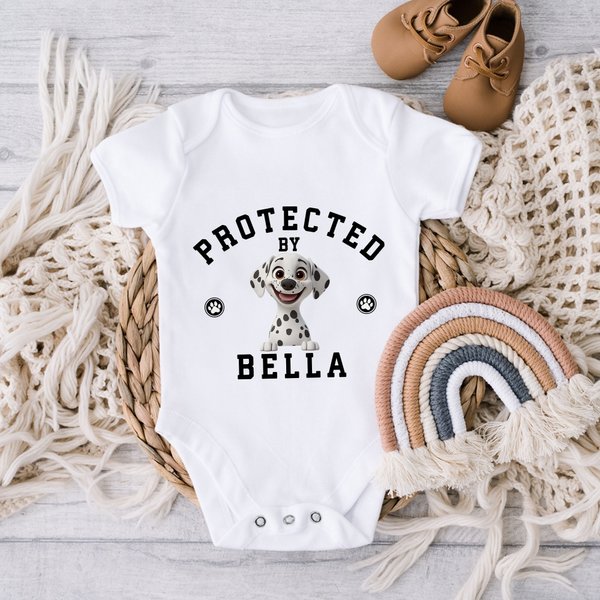 Henkilökohtainen 100% puuvillaa suojattu 1-4 3D sarjakuva koirat Baby Bodysuit nimi Daily Wear Baby Shower syntymäpäivälahja vastasyntyneille
