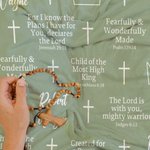 Personalised Cross Crown Bible Verse Soft Throw Blanket with Name Home Decor Baby Shower Baptism Gift for Baby Kid