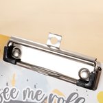 Personalised Erasable Cartoon Graffiti School Bus Acrylic Clipboard with Text Hard Work Gratitude Birthday Gift for School Bus Driver Staff