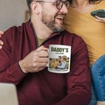 Personalized Photo Ceramic Coffee Mug with Text Anniversary Father's Day Birthday Gift for Man