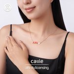 Collana personalizzata con lettere greche della sorellanza e ciondolo con cuore iniziale Regalo di laurea per amiche ragazze| Callie × Affinity Licensing