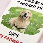 Personalised Dog Photo ABS Building Brick Puzzles with Name and Text Father's Day Birthday Anniversary Gift for Dad Grandpa Dog Lovers