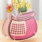 Personalisierter Sonnenblume Kaktus Blumentopf Ewiger Kalender Acryl Anhänger mit Text Tisch Deko Dankeschön Abschied Geschenk für Lehrer Lehrerinnen