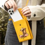 Personalised Cowgirl Hat Birth Flower Boots PU Leather Crossbody Bag Wallet with Name and Card Slots Travel Accessories Birthday Gift for Women