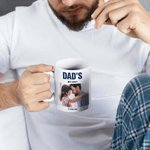Personalized Photo Ceramic Coffee Mug with Text Anniversary Father's Day Birthday Gift for Man