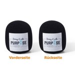 Personalisierter Mikrofon Windschutz mit Foto oder Logo 2er-Set Geburtstag Geschenk für Podcaster Moderator Content Creator
