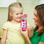 Botella de agua con pajita y nombre Personalizada Fantasy Unicorn Initial 16 oz Kid Back to School Gift for Kids