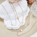 Personalizado delicado trébol de cuatro hojas collar de impresión de la pata con la inicial Aniversario Cumpleaños Regalo para Mujeres dueños de mascotas Amantes