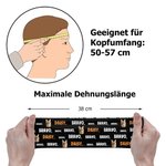 Personalisiertes Cheerleader Haustierfoto Anti-Schweiß Elastisches Stirnband mit Namen Sport Zubehör Geburtstag Geschenk für Herren Damen Sportfans