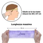 Fascia sportiva elastica antisudore personalizzata con nome a colori sfumati accessorio sportivo regalo di compleanno per amanti dello sport