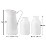 Personalisierte Keramikvase im Aquarell-Stil | bis zu 7 Geburtsblumen und Namen | in 3 Varianten erhältlich | Muttertag Geschenk für Frauen Familie