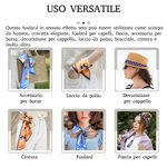 Foulard multicolore personalizzato con la foto degli animali domestici e nome regalo di compleanno o quotidiano per donne e amanti degli animali