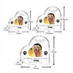 Personalised Dog Cat Paw Pet Photo Clear Acrylic Plaque with Name and Time Home Decor Memorial Pet Loss Sympathy Gift for Pet Owners