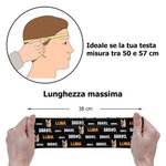 Fascia sportiva personalizzata con slogan foto dell'animale e nome elastica e multicolore antisudore accessorio sportivo regalo per amanti dello sport