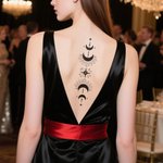 Personalisierte wasserdicht ungiftig Mondphase Drache temporäre Tattoos mit Namen oder Initialen Satz von 2 Geburtstag Geschenk für Fantasy-Liebhaber Buchliebhaber