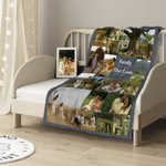Personalized Family is a Gift That Lasts Forever Picture Collage Soft Throw Blanket Home Decor Birthday Mother's Day Gift for Family Friend