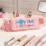 Personlig förvaringsväska med namn och värmebeständig matta för hårverktyg för hästshowen Födelsedagspresent för kvinnor Equestriennes