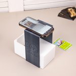 Personalized Sturdy 3D Printed Name Scanstand for Standard Size Unsleeved Cards with Phone Holder and Card Chute Birthday Gift for Card Game Lover