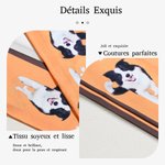 Foulard Personnalisé avec Photo d'Animal de Compagnie et Nom Accessoire Polyvalent comme Bandeau Ceinture Décoration Cadeau Anniversaire pour Femme