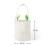 Personalisierter Cartoon Figur Osterkorb mit Hasenohren Initiale Namen Ostereisuche Geburtstag Ostern Party Geschenk für Kinder