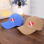 Personalisierte bestickt Tauchen Flagge Baseballmütze mit Text Tauchen Expeditionen Ausbildung Zubehör Geburtstag Geschenk für Taucher