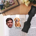 Marque-page magnétique personnalisé avec nom Fournitures de lecture Retour à l'école Cadeau d'anniversaire pour les lecteurs Rats de bibliothèque