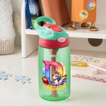 Personalized Watercolour Fantasy Unicorn Initial Apple 16 oz Water Bottle with Name Outdoor Supplies Back to School Birthday Gift for Kids