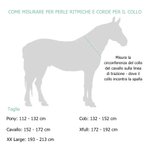 Collana personalizzata con perle ritmiche per cavalli testo inciso regalo ideale di compleanno e occasioni speciali per fantini