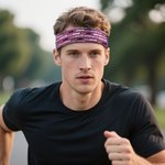 Cinta de pelo deportiva personalizada anti sudor con eslogan foto de mascota y nombre accesorio deportivo regalo de cumpleaños para hombres y mujeres