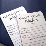Personalized Set of 15 Graduation Wishes Advice Cards with Name and Year Graduation Party Favor Gift for Graduates