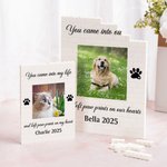 Personalised Cute Pet Photo ABS Building Brick Puzzles with Name and Text Desk Decor Birthday Anniversary Memorial Gift for Pet Lovers