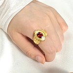 Personalized Vintage Medieval Historical Birthstone Poison Ring with Secret Message Anniversary Birthday Gift for Women